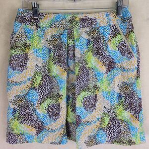 Peter Millar Womens Golf‎ Skort Size 4 Pleated Animal Print Pleated Athleisure